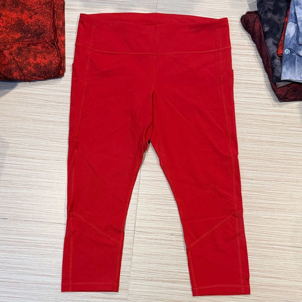 Lulu lemon align cropped Red Leggings